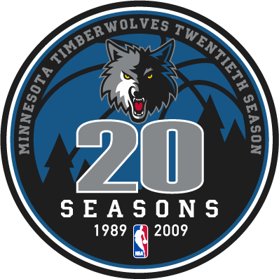 Minnesota Timberwolves 2008-2009 Anniversary Logo cricut iron on